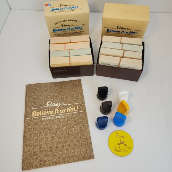 Ripley's Believe It Or Not Board Game 1984 Milton Bradley Complete 10+ - Picture 5 of 13